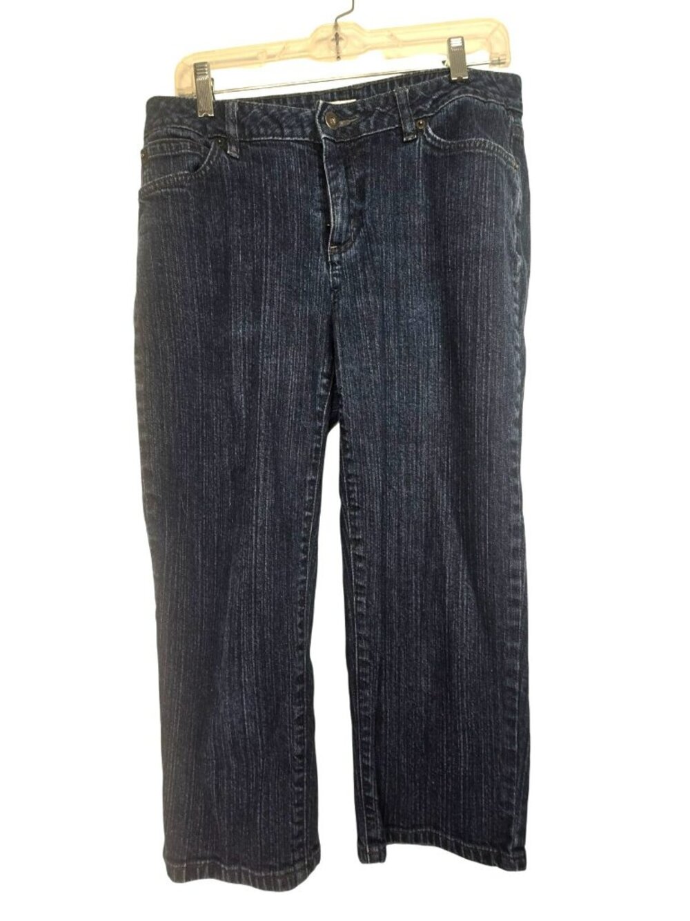Liz Claiborne Boyfriend Capri Stretch Elevated Basics Summerwear Jeans Size 10